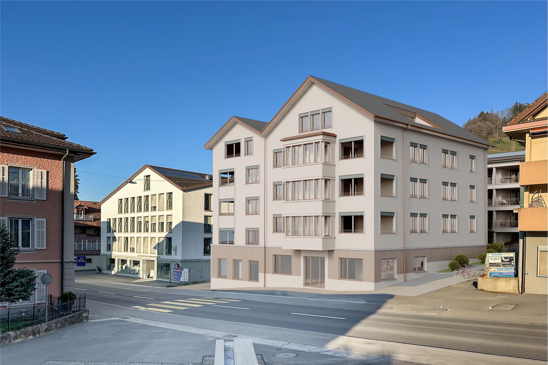 Wohngebäude in städtischer Umgebung