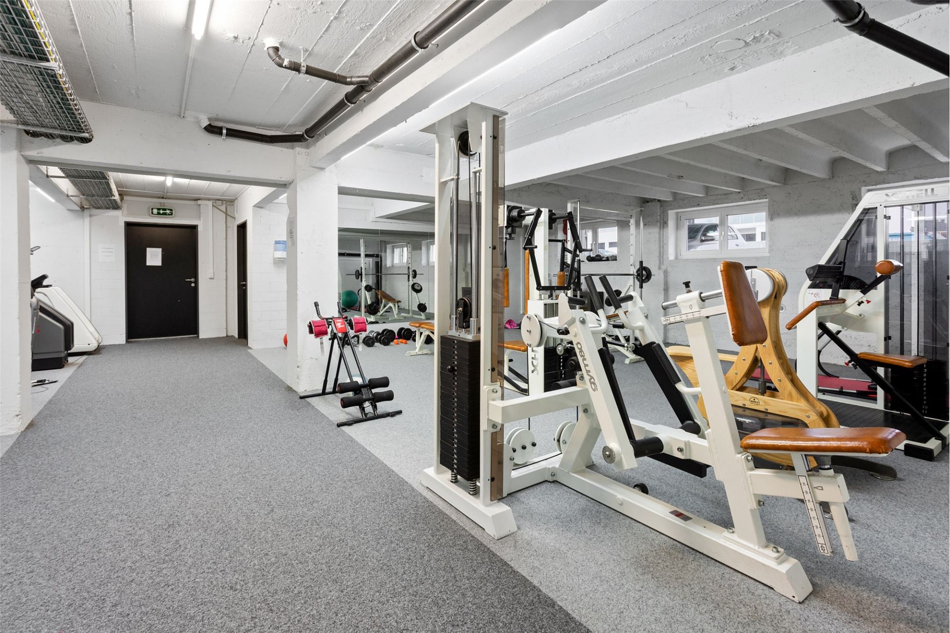 Fitnessraum im Keller