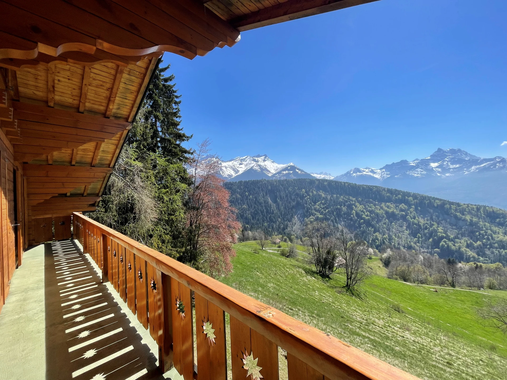 Balkon mit Alpenpanorama