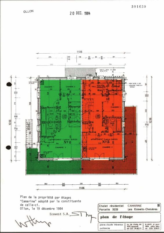 Grundriss einer Etage