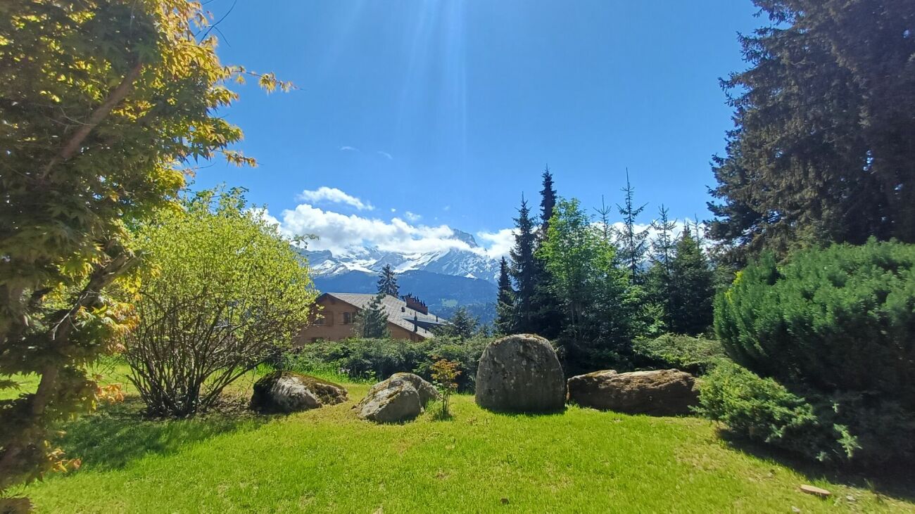 Garten mit Bergblick