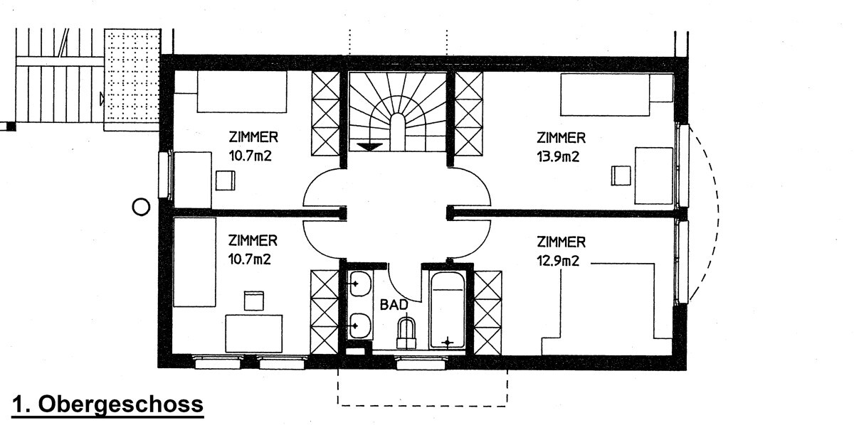 Grundriss Obergeschoss