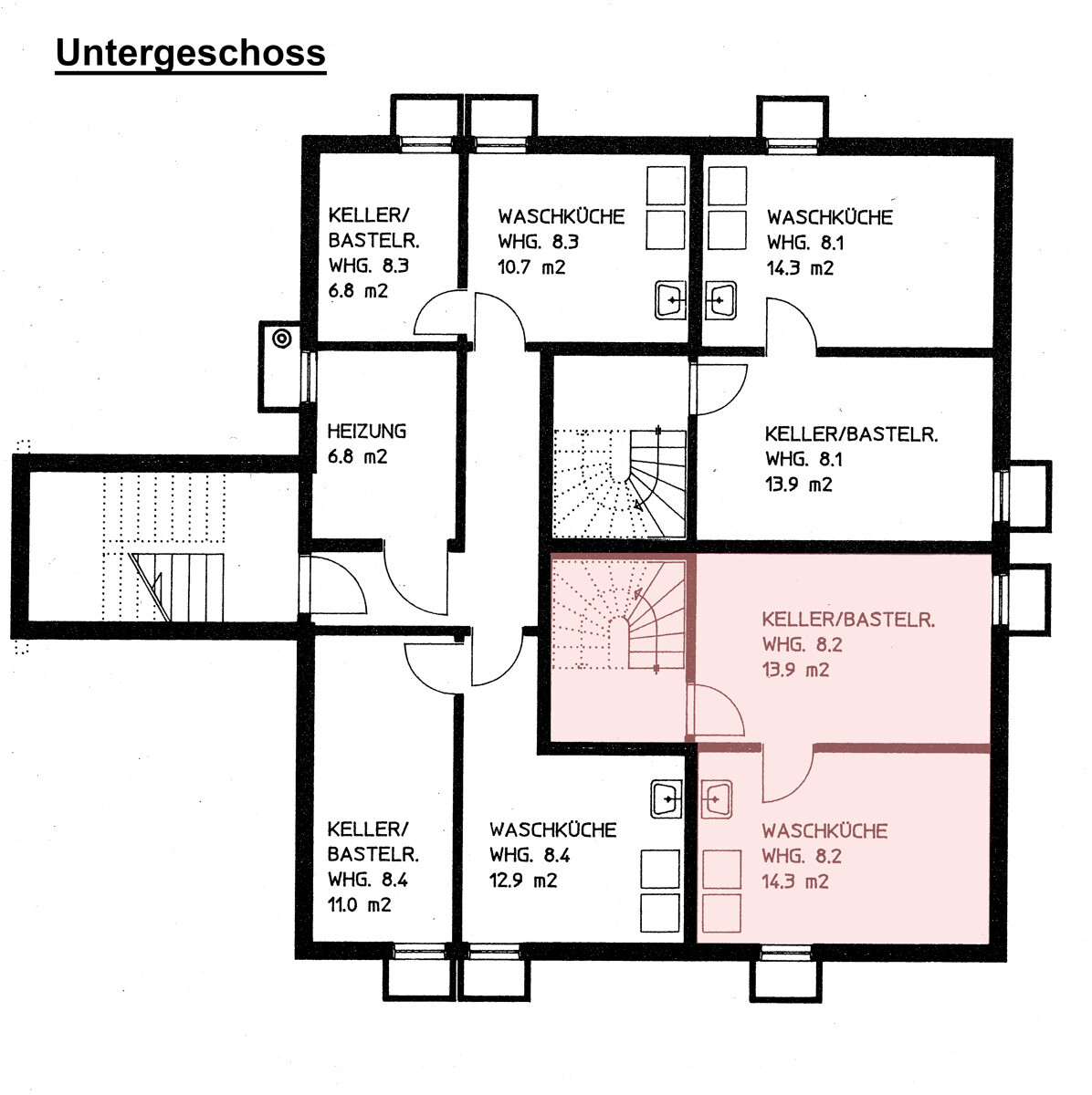 Untergeschoss-Grundriss