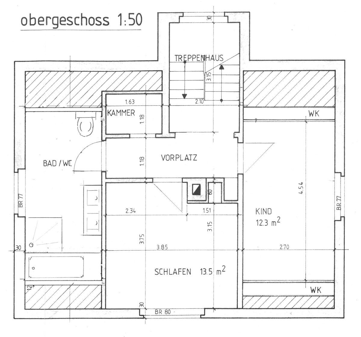 Obergeschoss-Grundriss