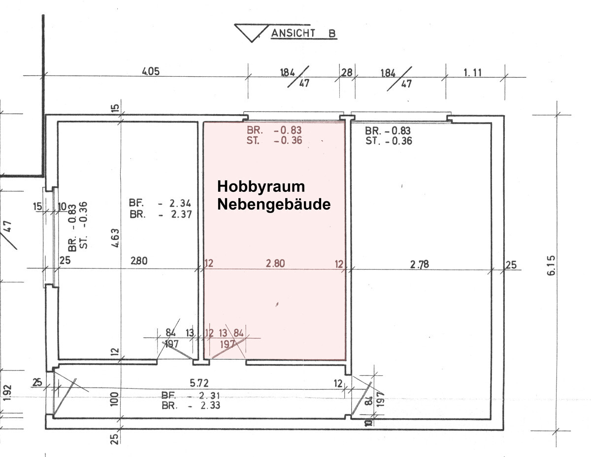 Hobbyraum im Nebengebäude