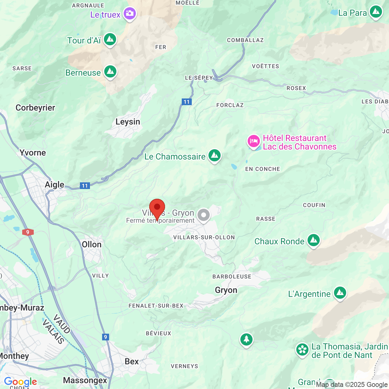 Kartenausschnitt mit rotem Standort-Pin