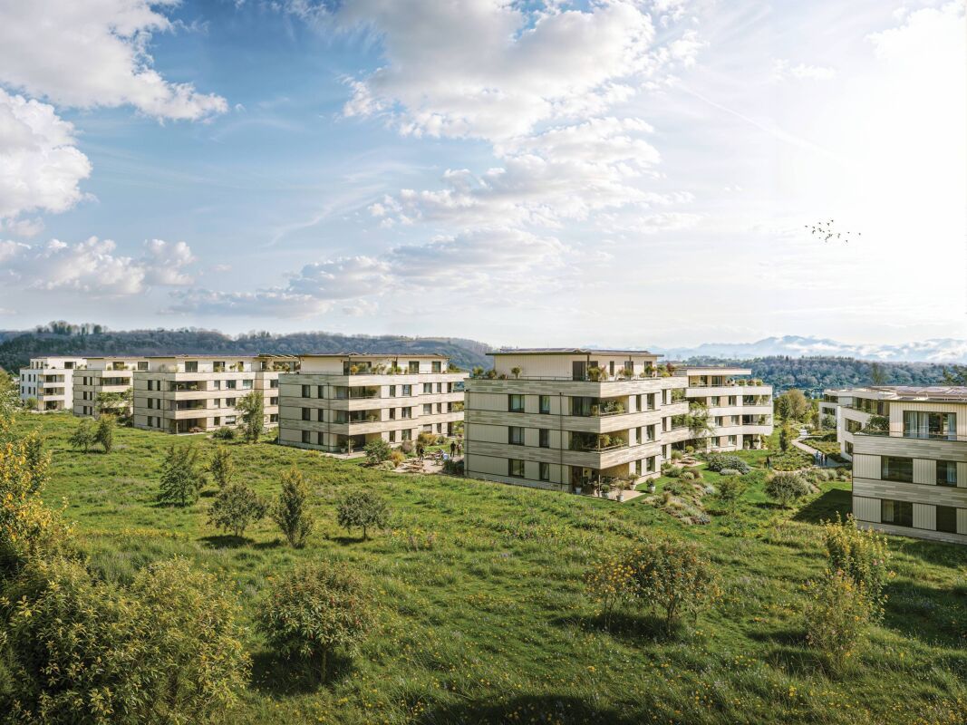 Moderne Wohnanlage in grüner Umgebung