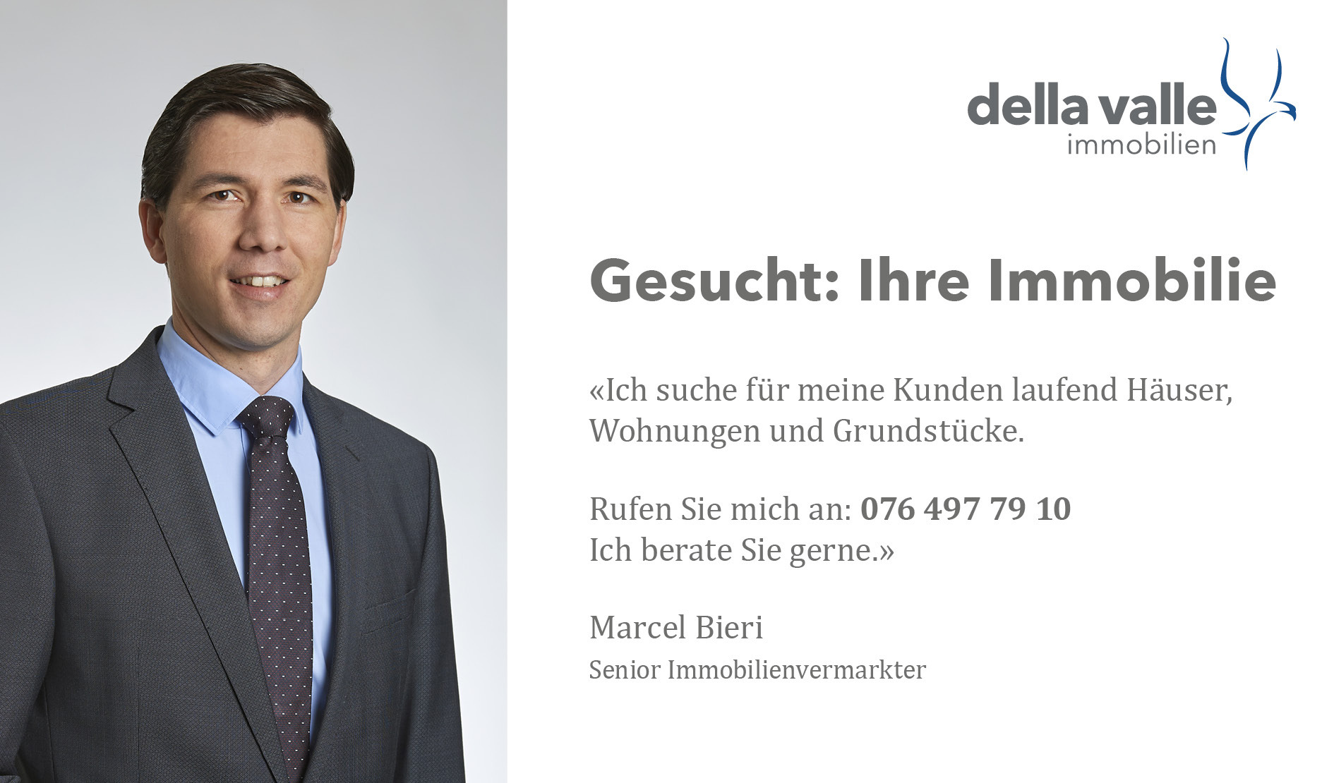 Werbegrafik eines Immobilienmaklers