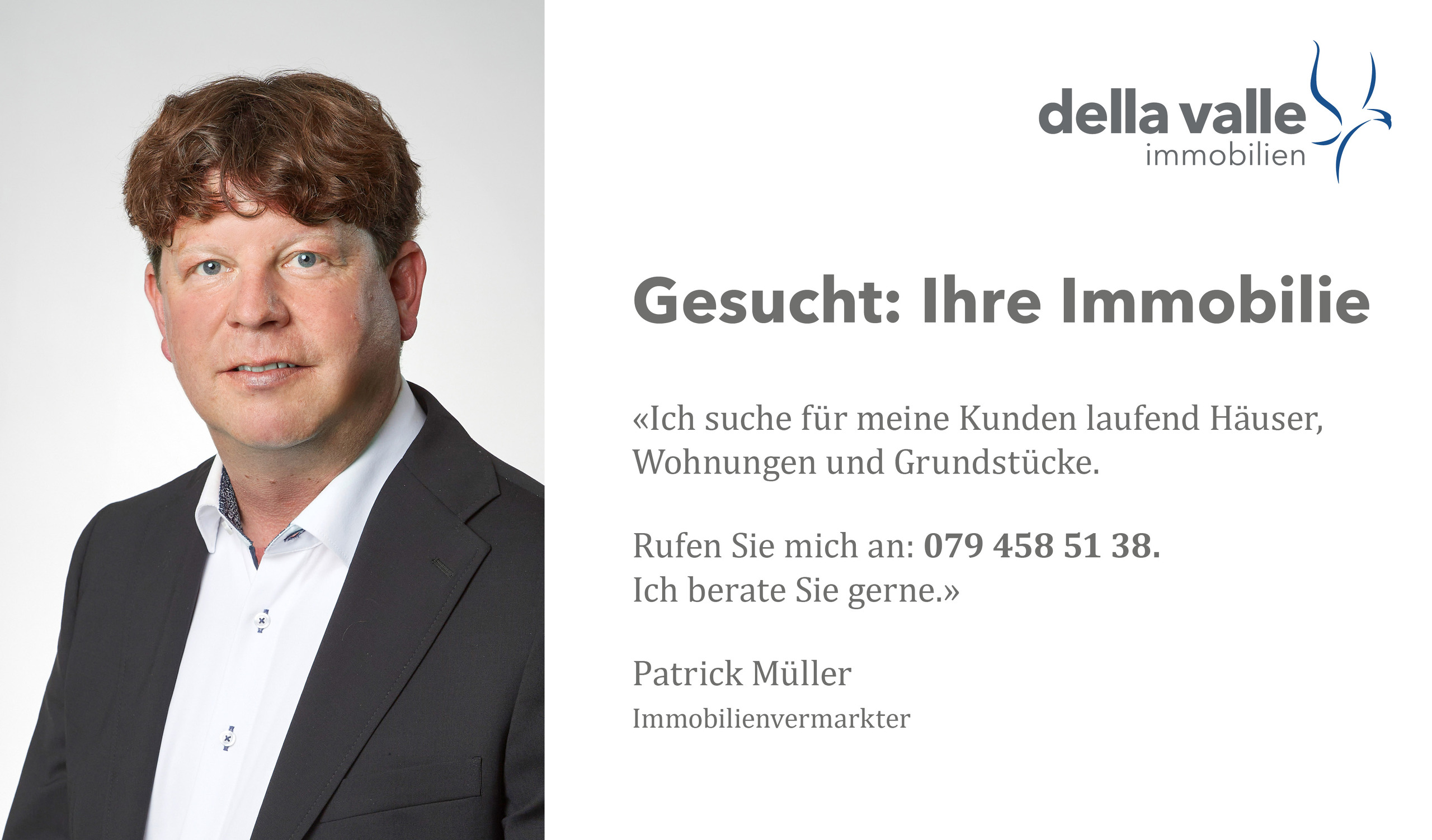 Werbeplakat eines Immobilienvermarkters