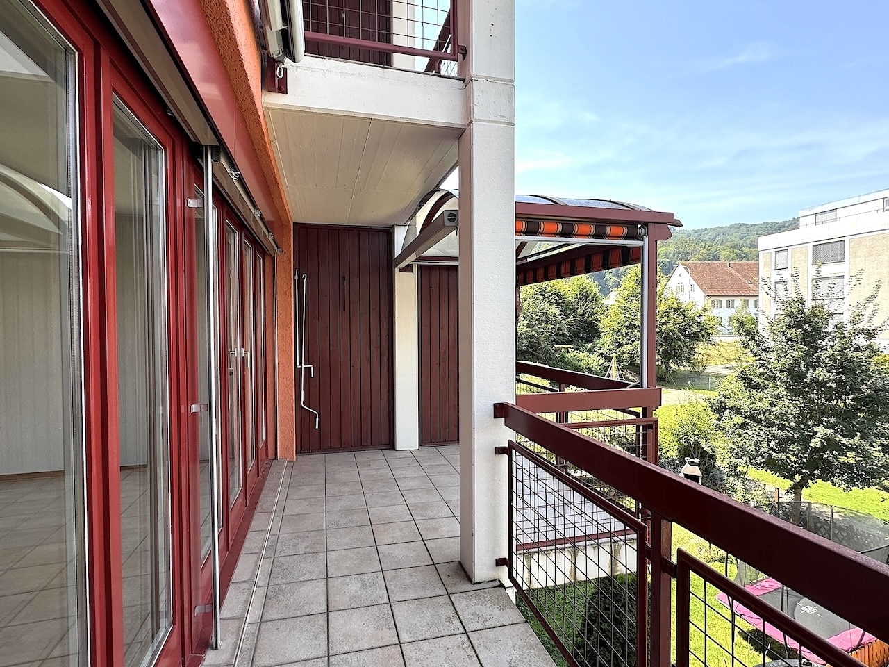 Balkon mit Blick ins Grüne