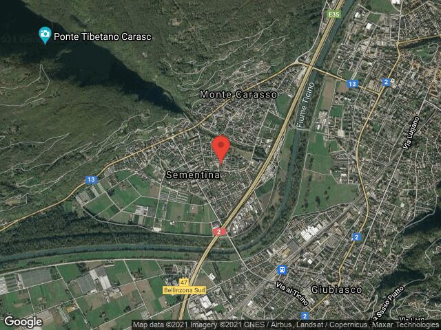 Satellitenkarte einer Stadtregion