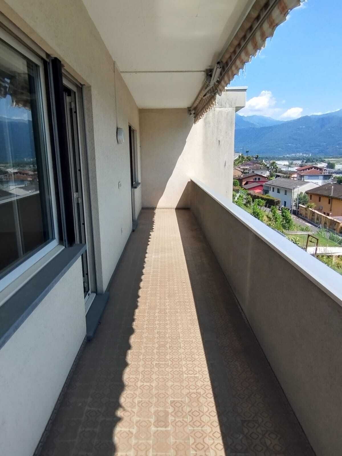 Balkon mit Bergblick
