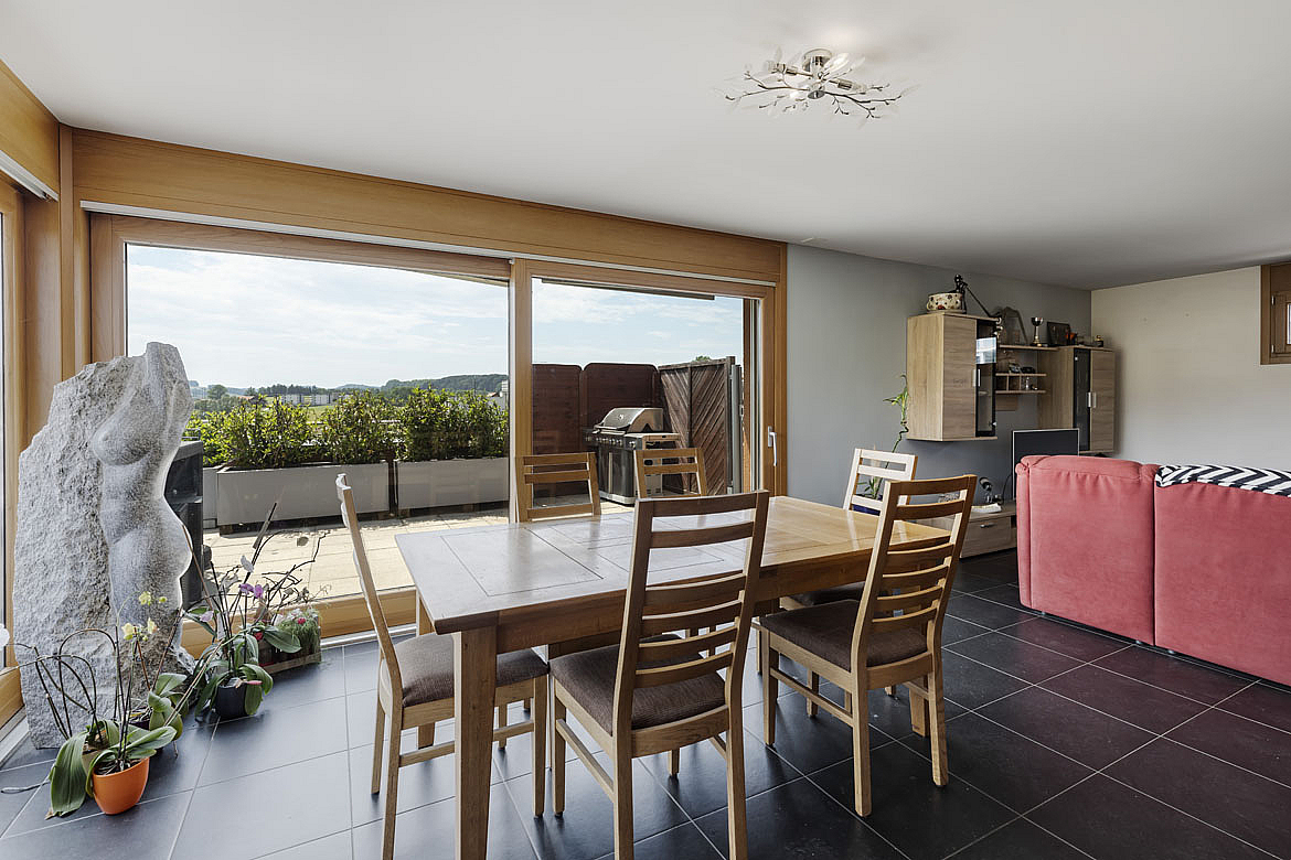 Wohn- und Essbereich mit Terrasse