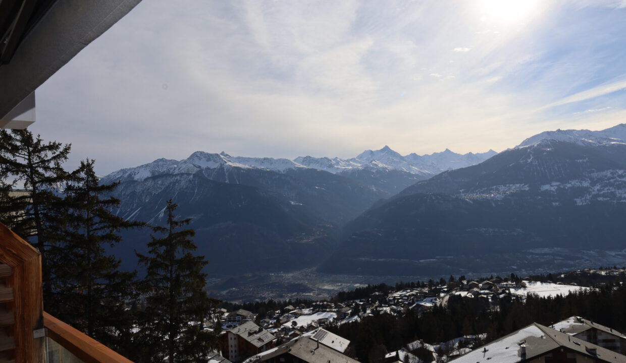 Bergpanorama vom Balkon