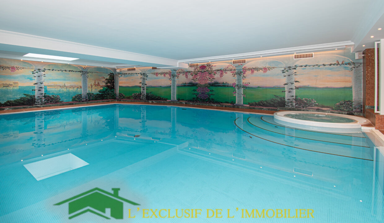 Innenpool mit Whirlbereich