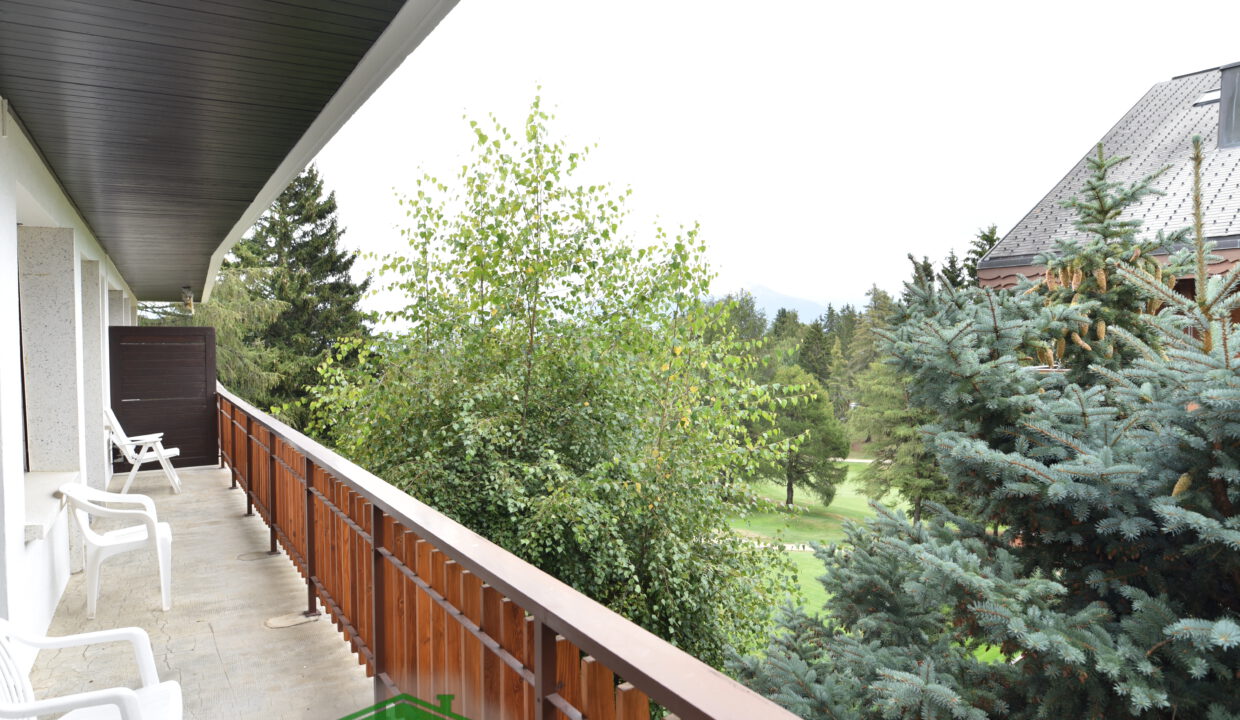 Balkon mit Blick ins Grüne