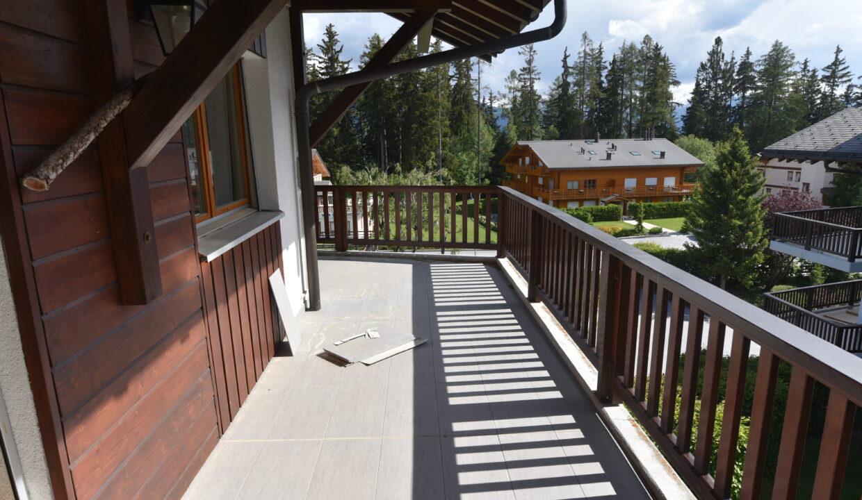 Balkon mit Bergblick