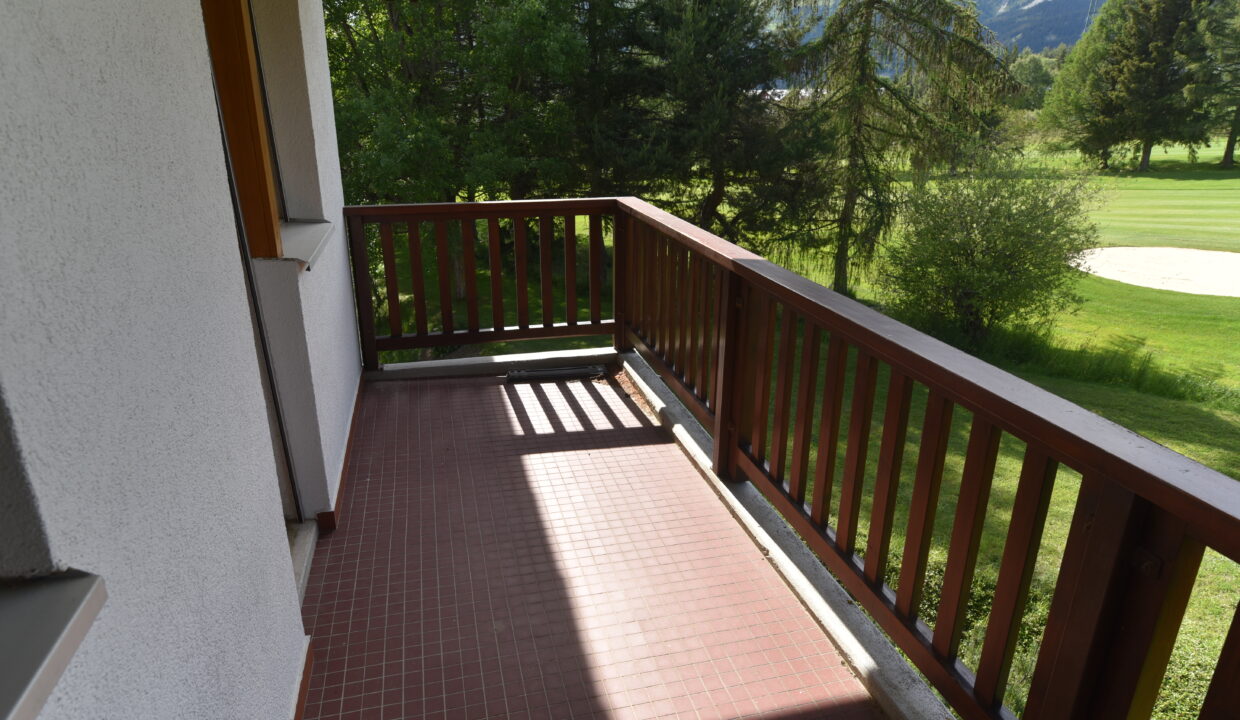 Balkon mit Grünblick