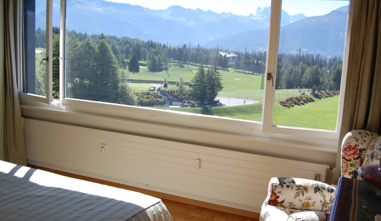 Schlafzimmer mit Panoramablick