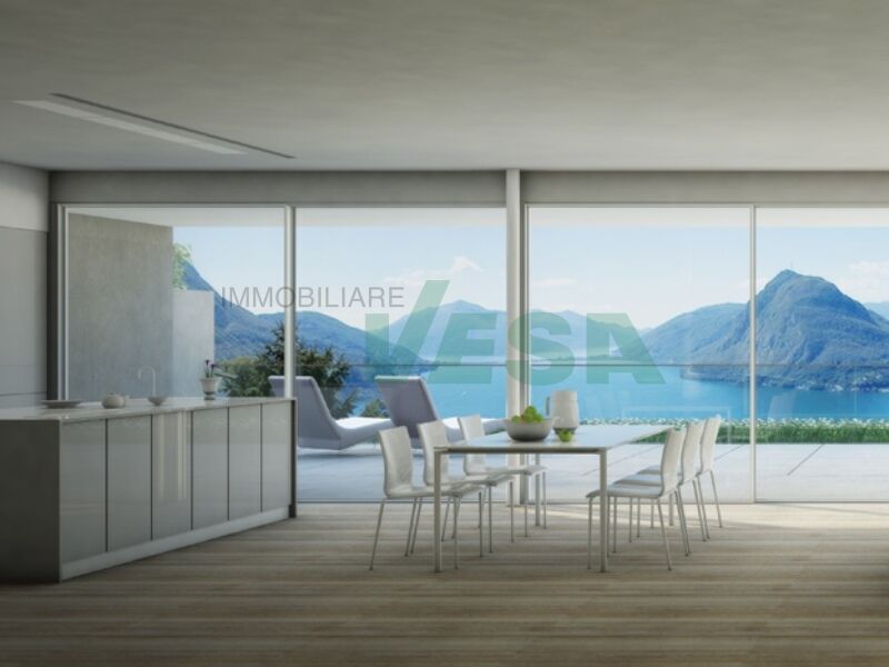 Offener Wohn-Essbereich mit Seeblick