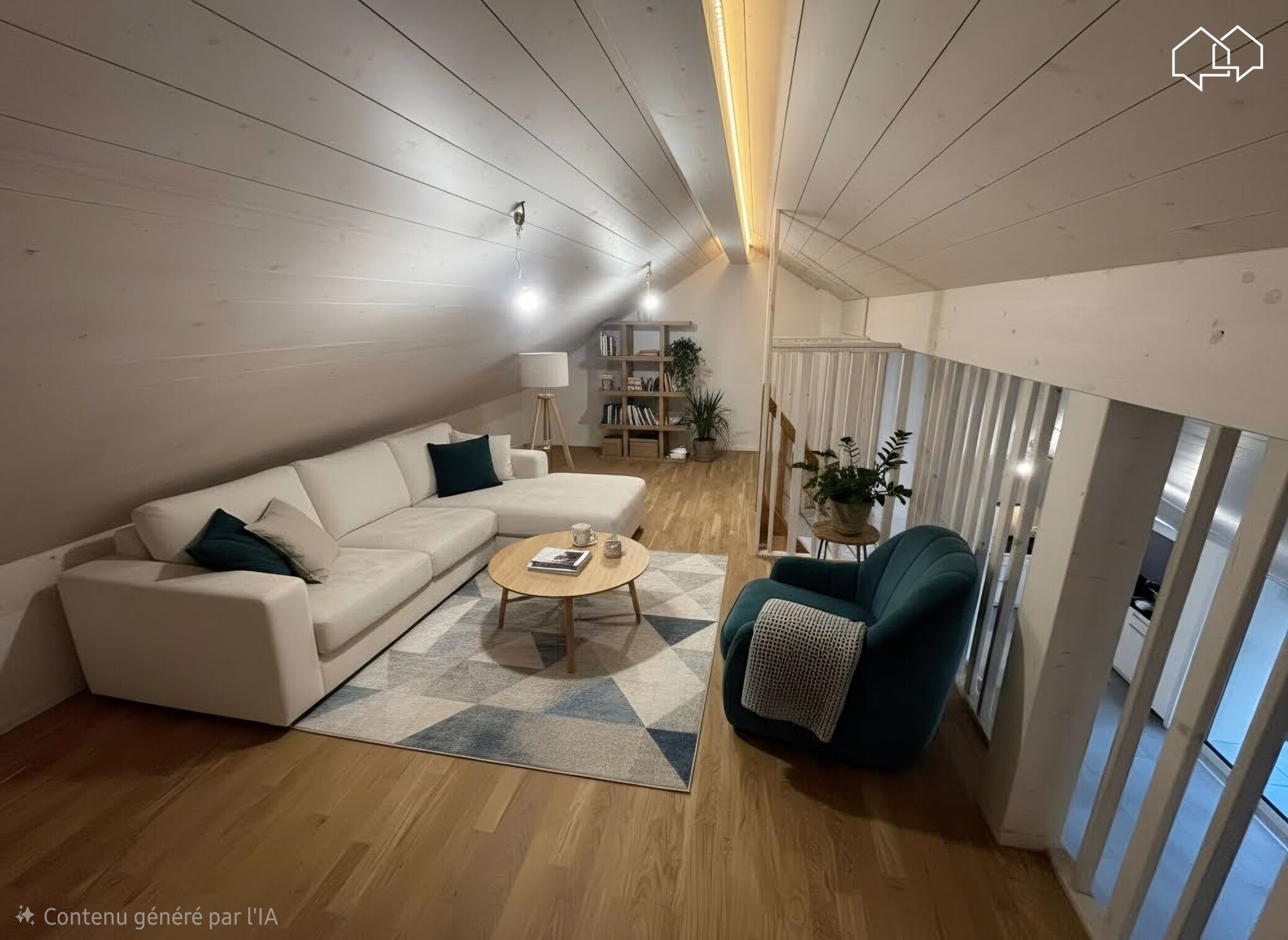 Gemütliches Dachgeschoss-Wohnzimmer