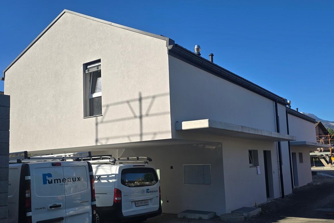 Modernes Einfamilienhaus von außen