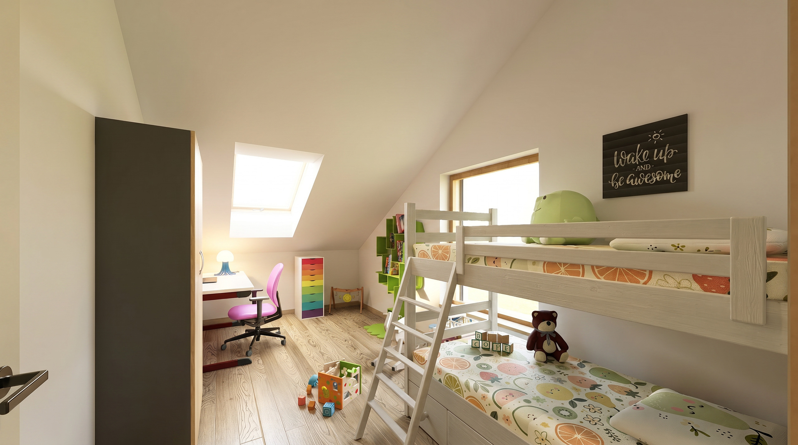 Kinderzimmer im Dachgeschoss