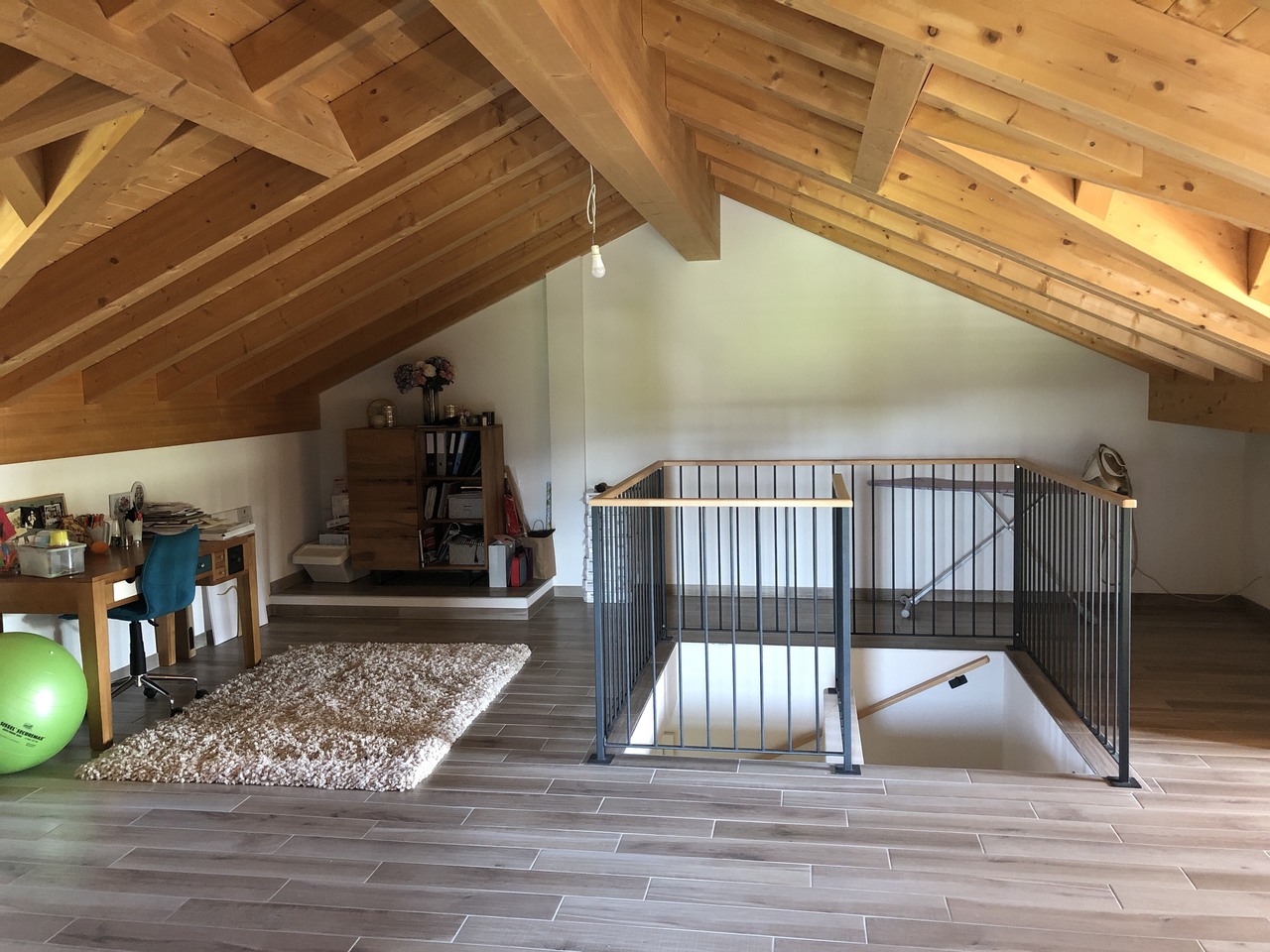 Ausgebauter Dachboden mit offener Galerie