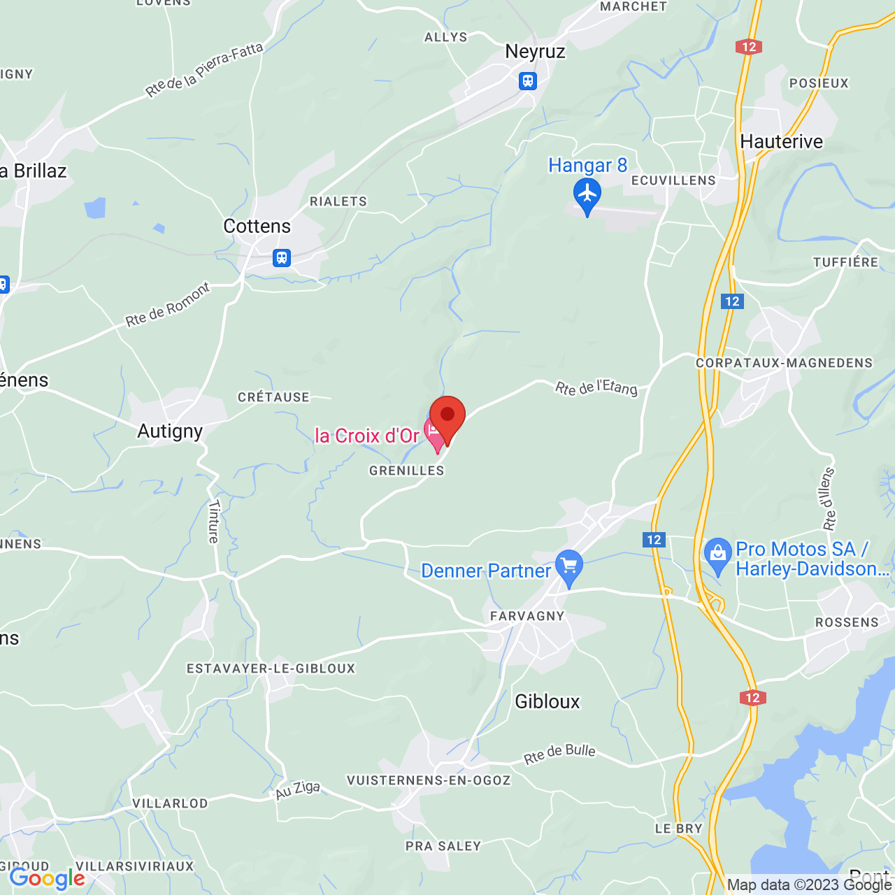 Kartenansicht mit Standortmarkierung
