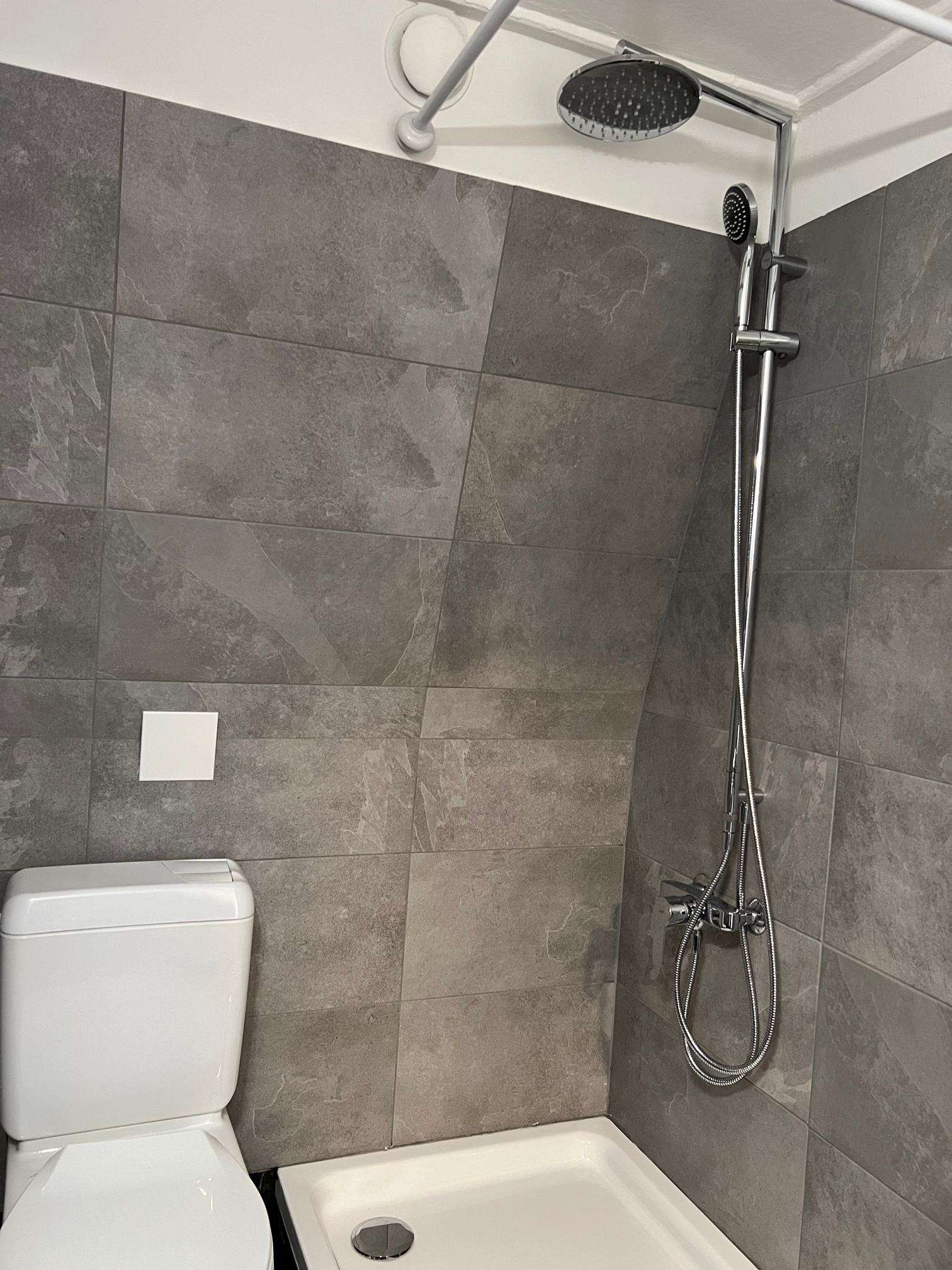 Modernes Duschbad mit WC