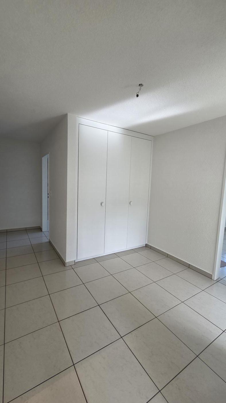 Heller leerer Innenraum mit Einbauschrank