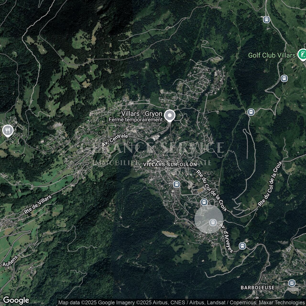 Satellitenkarte von Villars-sur-Ollon