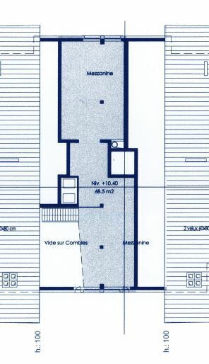 Dachgeschoss-Grundriss mit Mezzanine