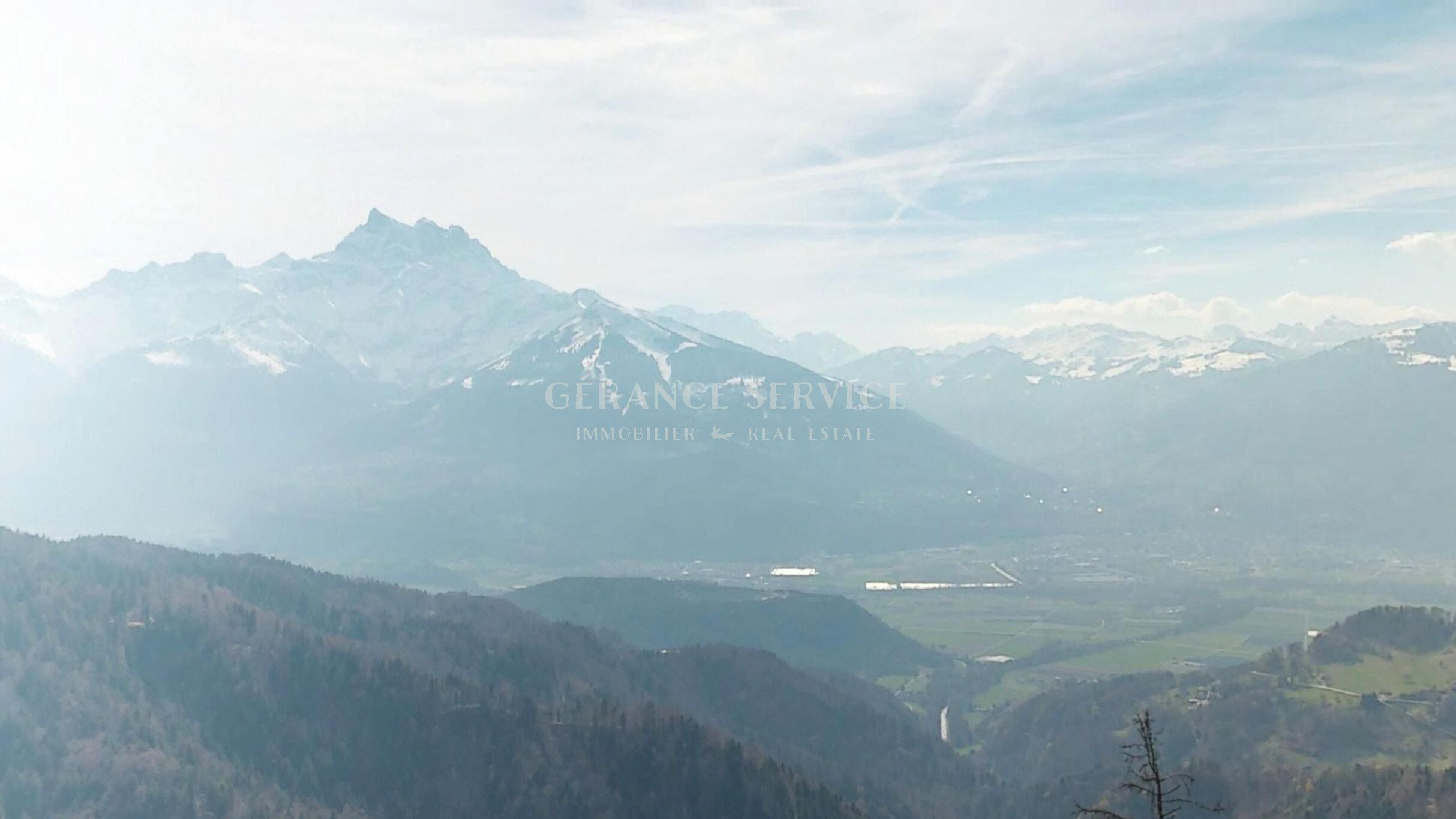Bergpanorama mit Talblick