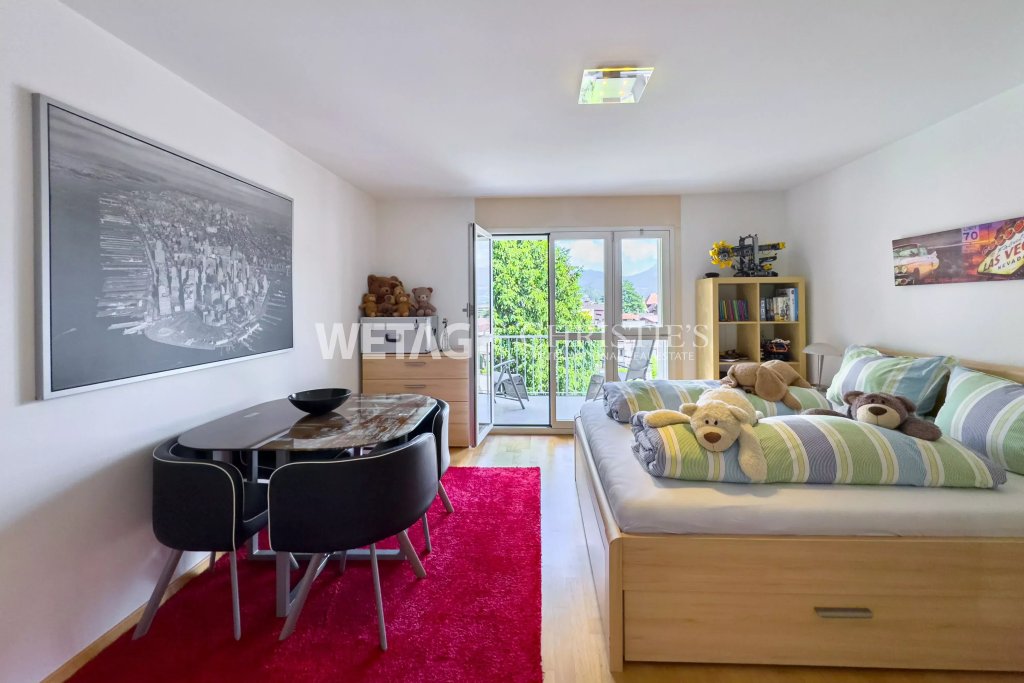 Schlafzimmer mit Balkonzugang