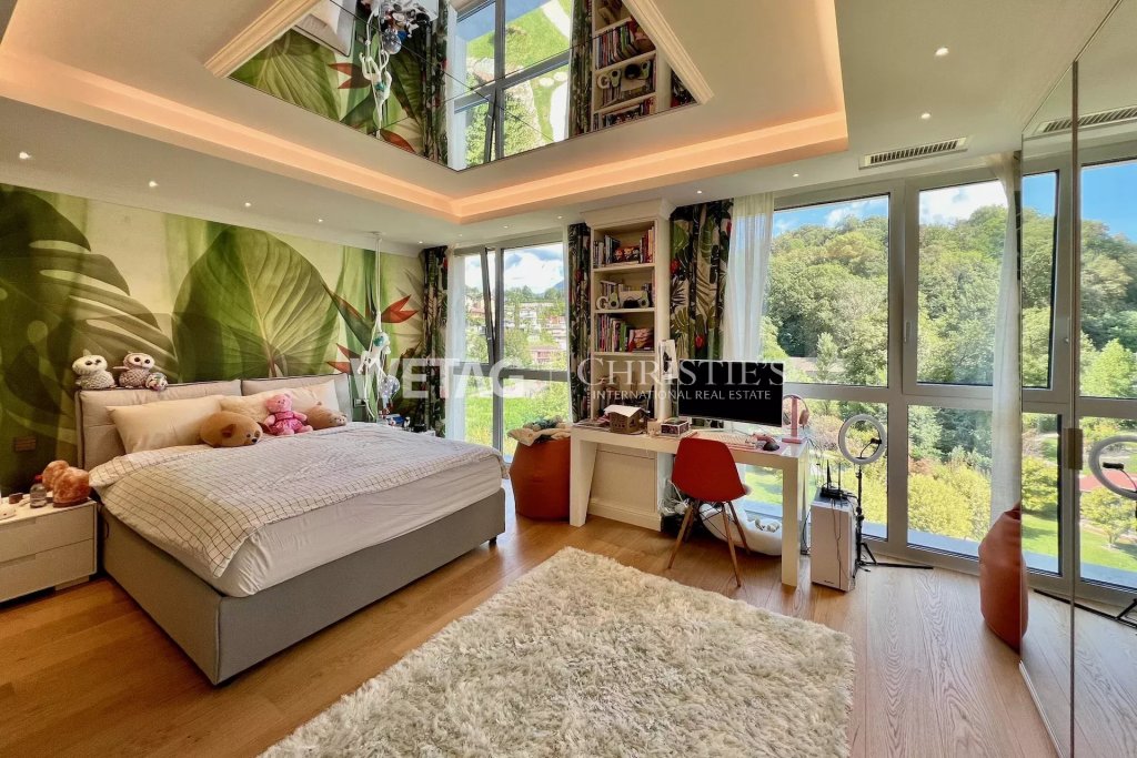 Schlafzimmer mit Dschungel-Design