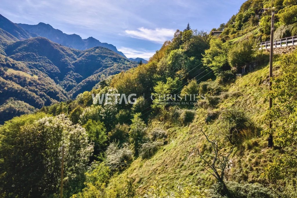 Berglandschaft mit steilem Hang