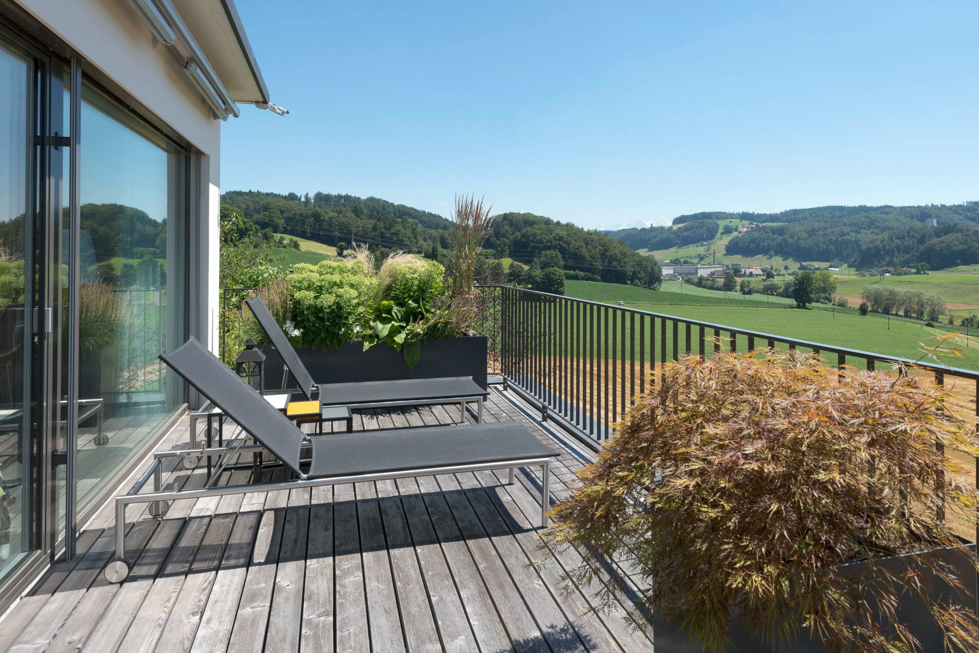 Balkon mit Panoramablick
