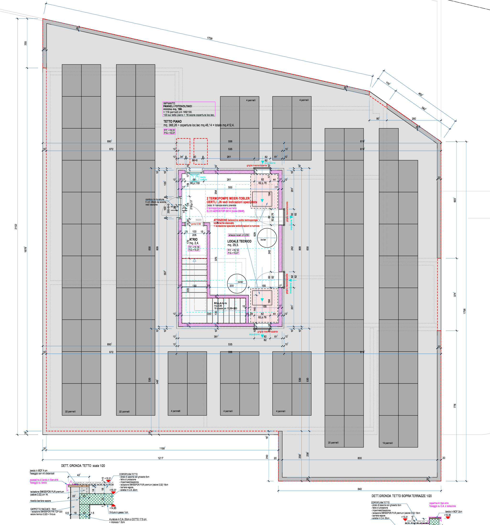 Photovoltaik-Dachplan