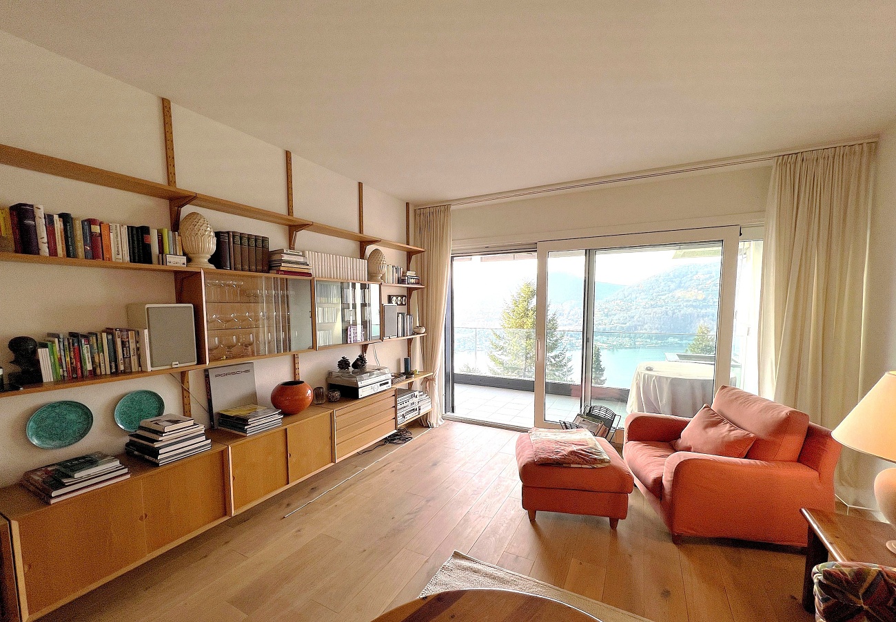 Helles Wohnzimmer mit Panoramablick