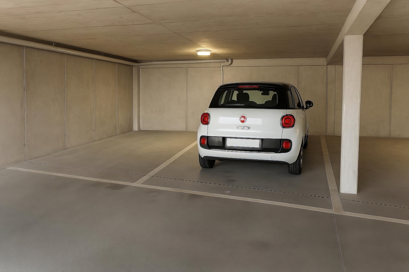 Tiefgarage mit Kleinwagen