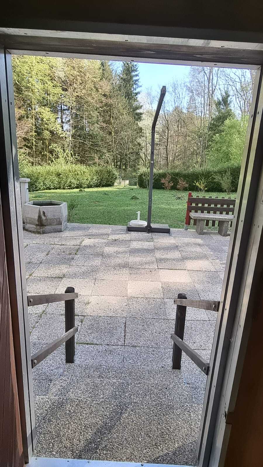 Terrasse mit Gartenblick