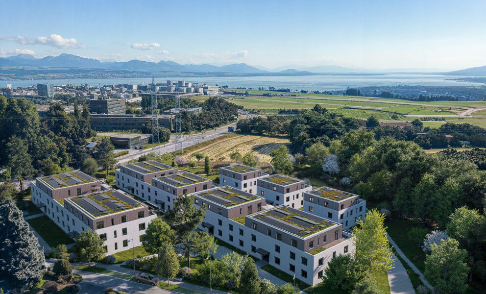 Wohnanlage mit Seeblick