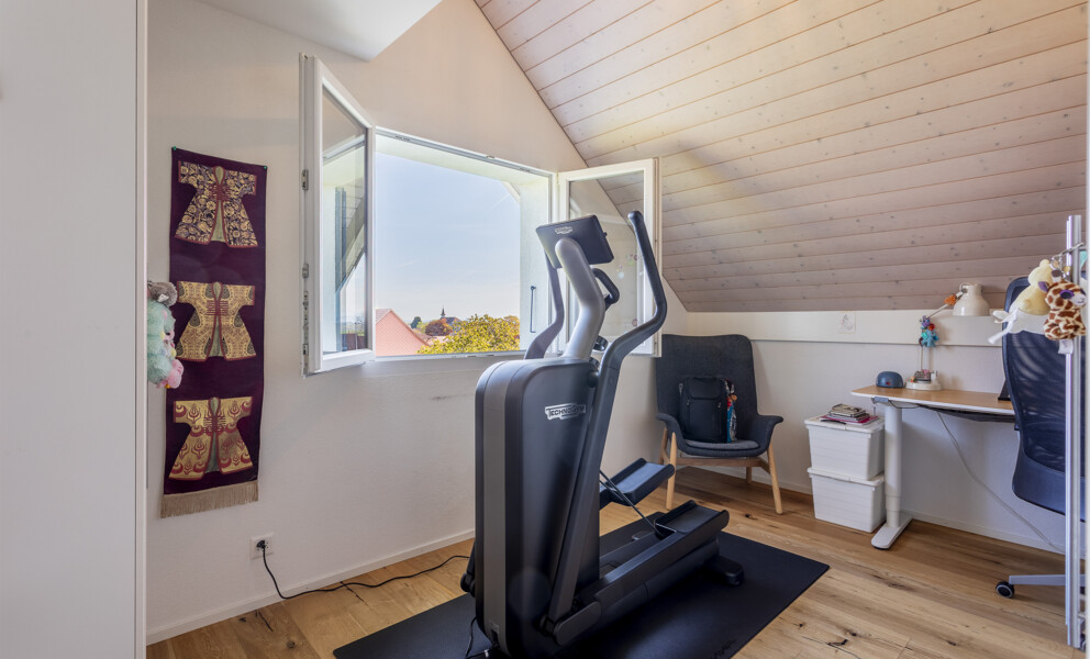 Fitnessraum im Dachgeschoss