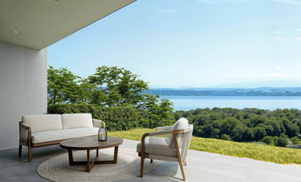 Seeblick-Terrasse mit Sitzgruppe