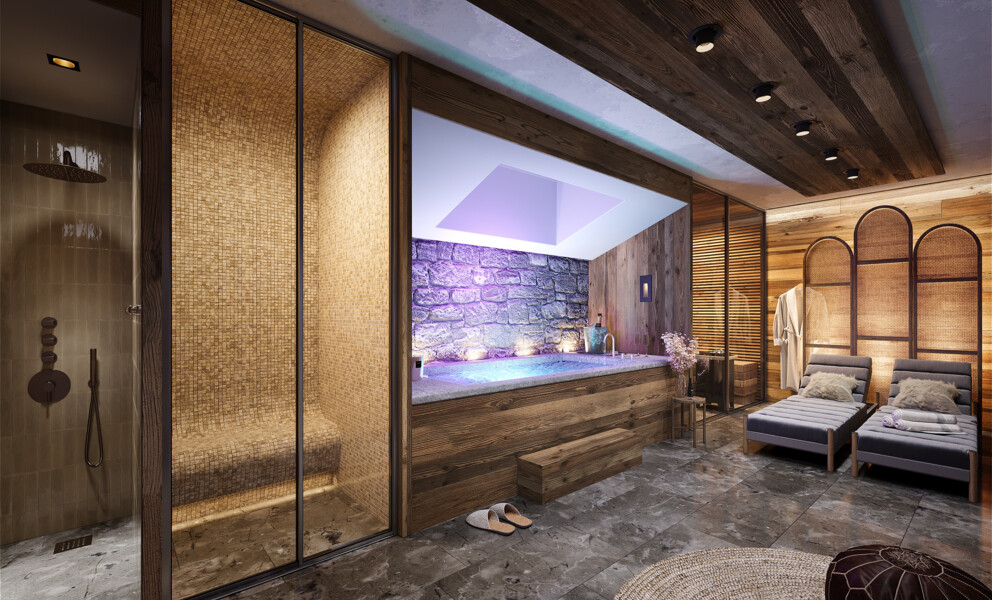 Luxuriöser Spa- und Wellnessraum