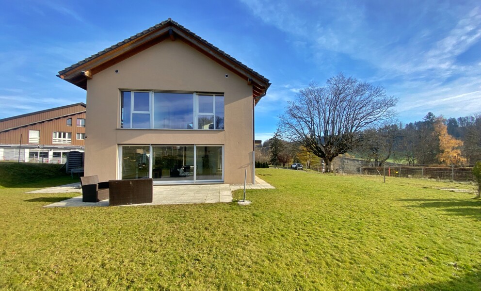 Modernes Einfamilienhaus mit großem Garten