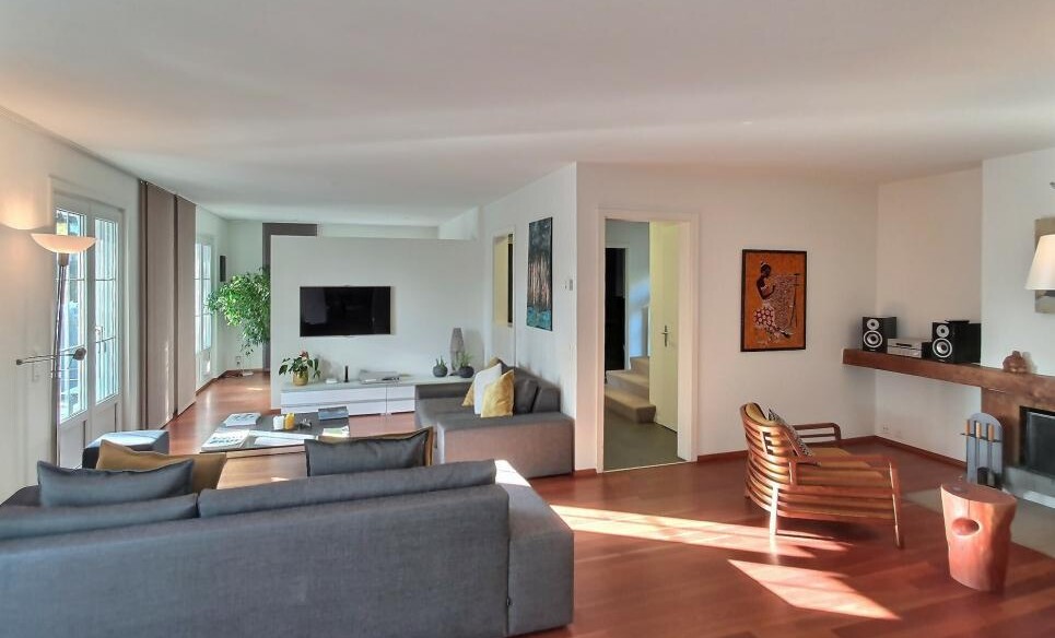 Großzügiges Wohnzimmer mit Essbereich