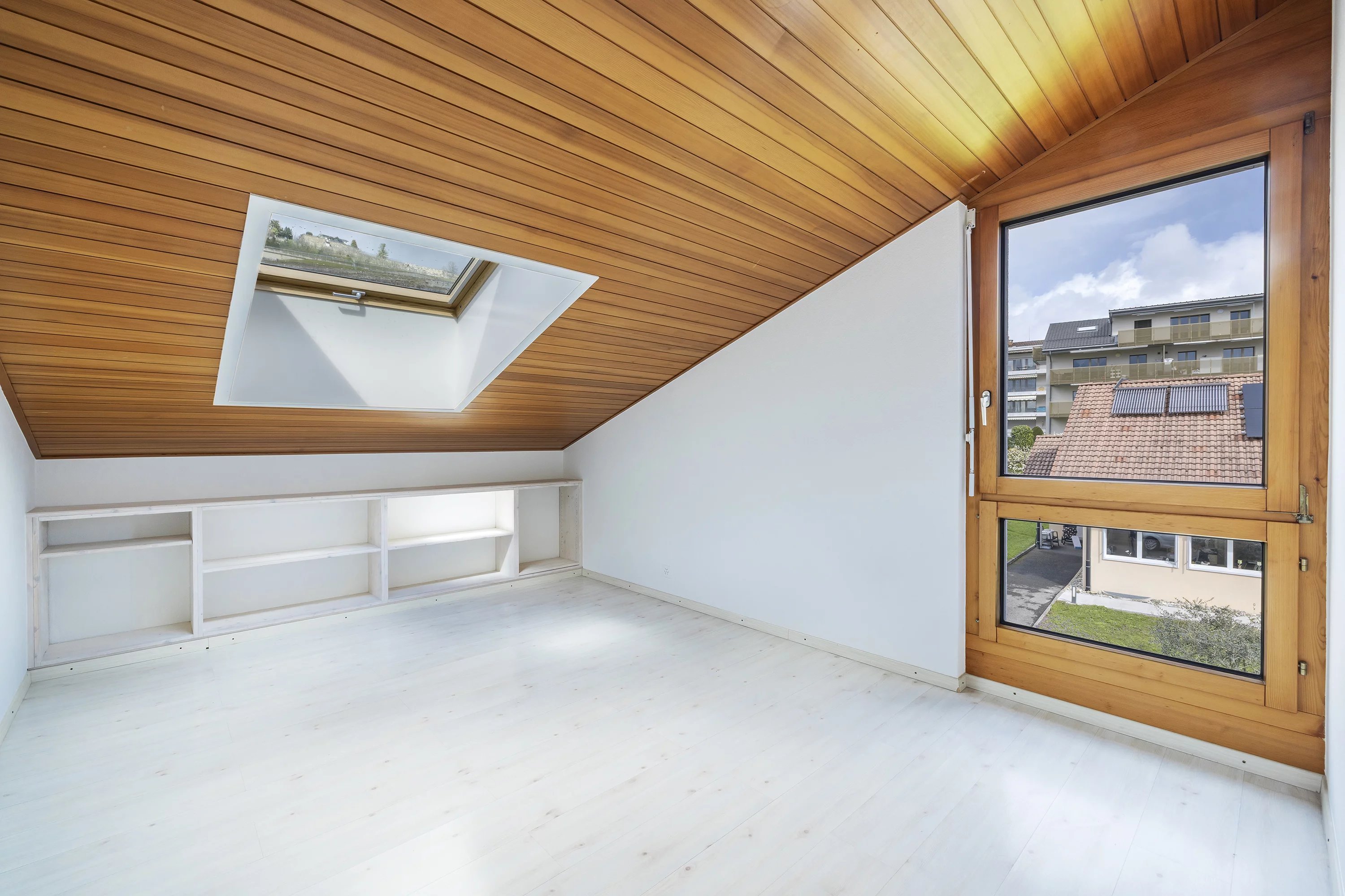 Ausgebauter Dachraum mit Dachfenster