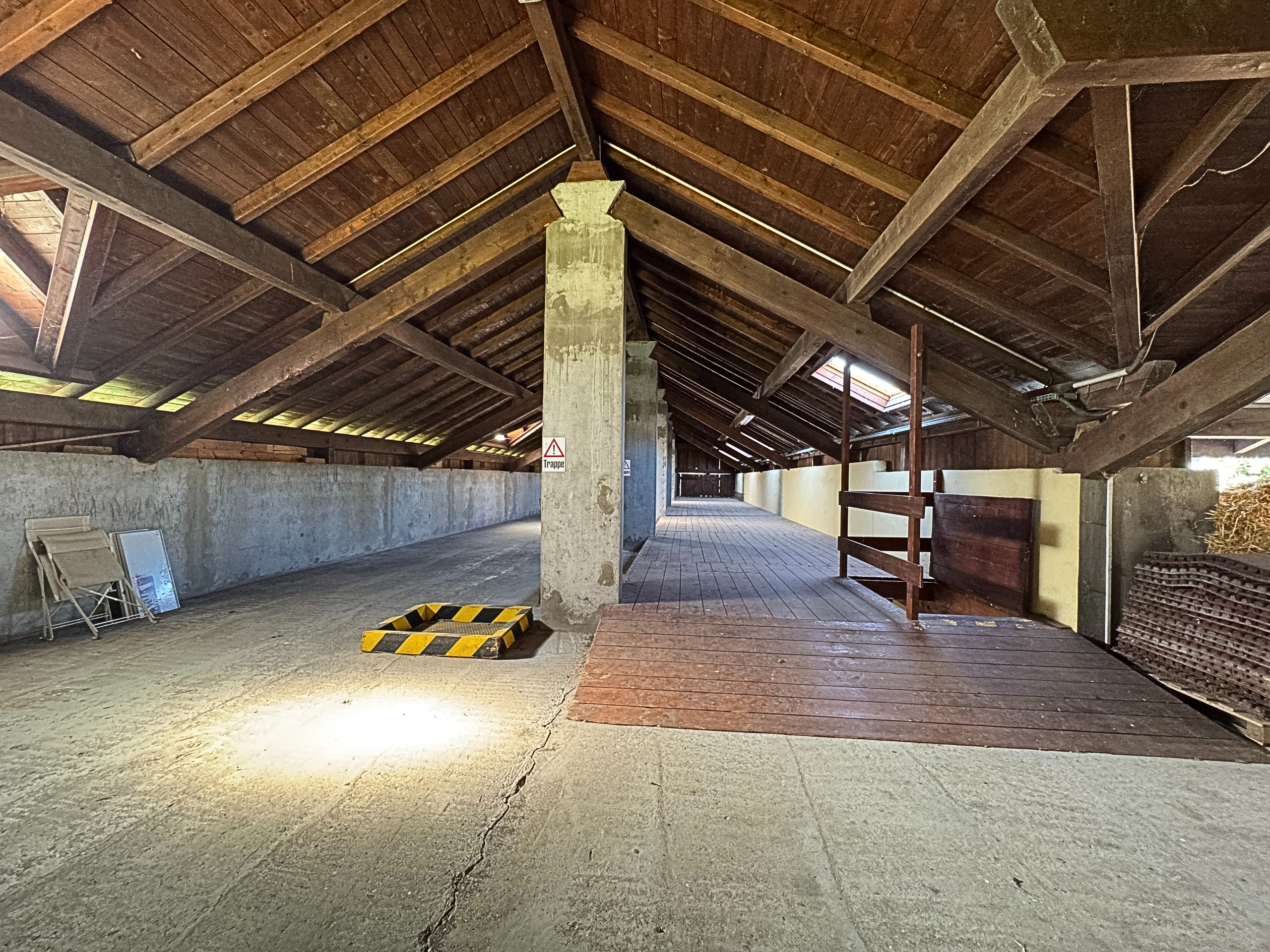 Dachboden mit Holzkonstruktion